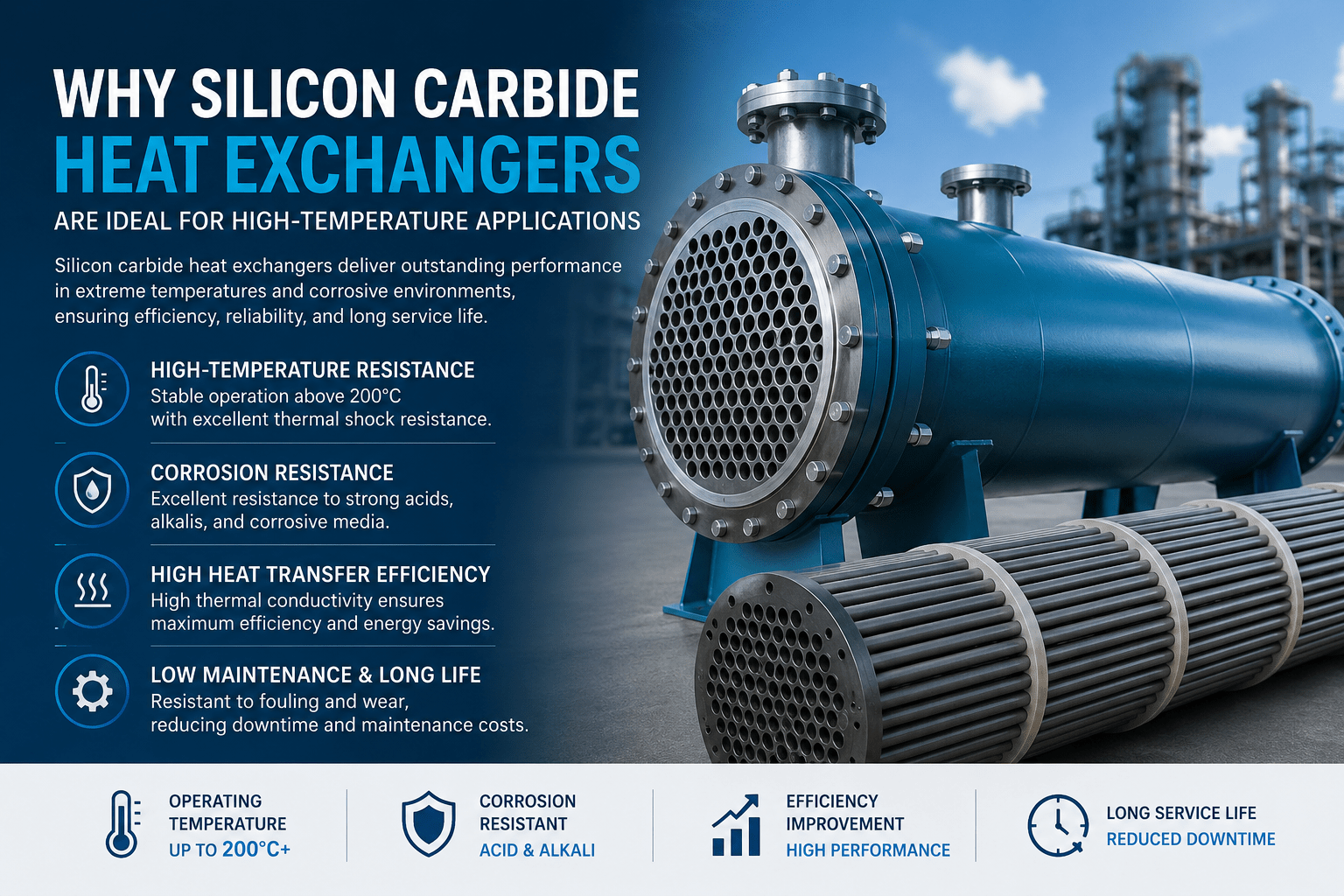 Silicon Carbide Heat Exchanger High Temperature