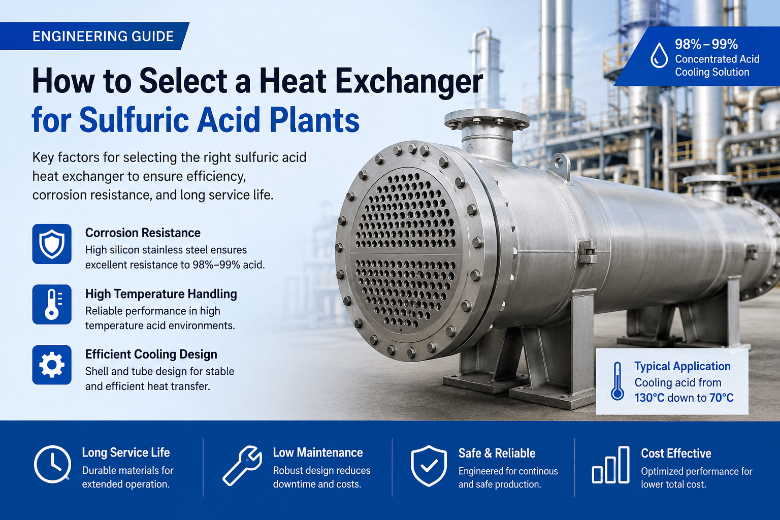 How to Select a Heat Exchanger for Sulfuric Acid Plants